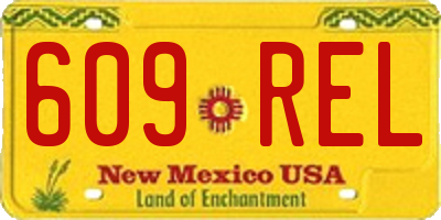 NM license plate 609REL