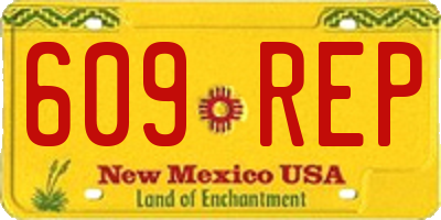 NM license plate 609REP