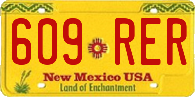 NM license plate 609RER