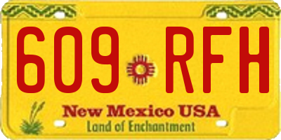 NM license plate 609RFH