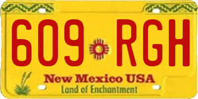 NM license plate 609RGH