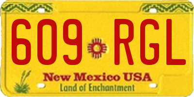 NM license plate 609RGL