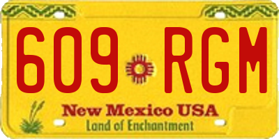 NM license plate 609RGM