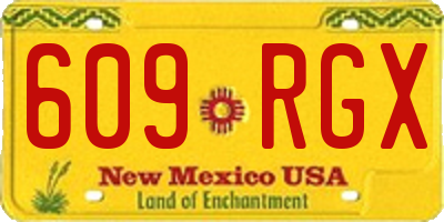 NM license plate 609RGX