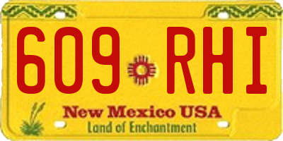 NM license plate 609RHI