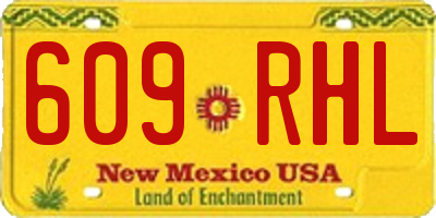 NM license plate 609RHL
