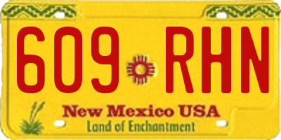 NM license plate 609RHN