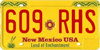 NM license plate 609RHS