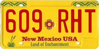 NM license plate 609RHT