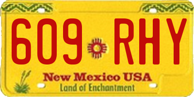 NM license plate 609RHY