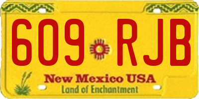 NM license plate 609RJB
