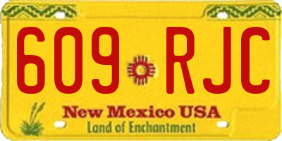 NM license plate 609RJC