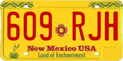 NM license plate 609RJH