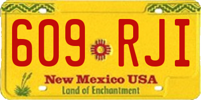 NM license plate 609RJI