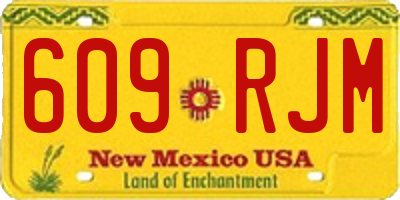 NM license plate 609RJM