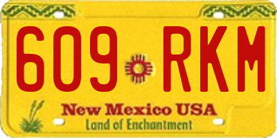NM license plate 609RKM
