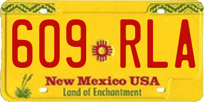 NM license plate 609RLA