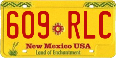 NM license plate 609RLC