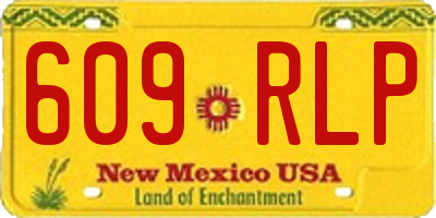 NM license plate 609RLP