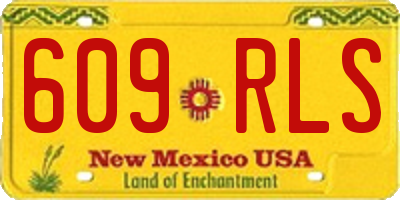 NM license plate 609RLS