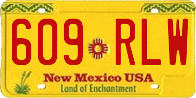 NM license plate 609RLW
