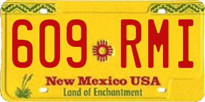 NM license plate 609RMI