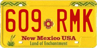 NM license plate 609RMK