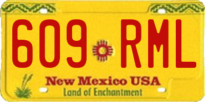 NM license plate 609RML