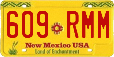 NM license plate 609RMM