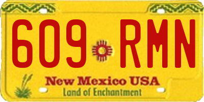NM license plate 609RMN