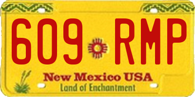 NM license plate 609RMP