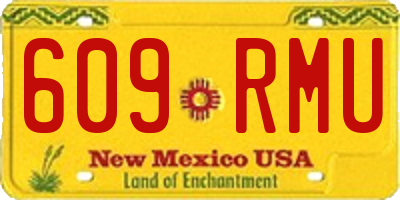 NM license plate 609RMU