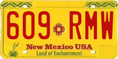 NM license plate 609RMW