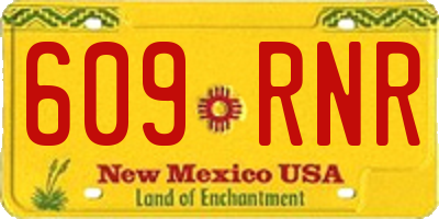 NM license plate 609RNR