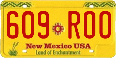 NM license plate 609ROO