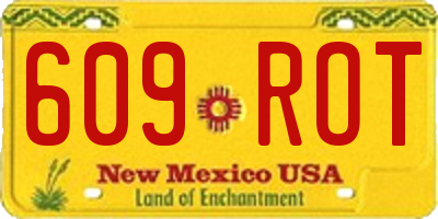NM license plate 609ROT