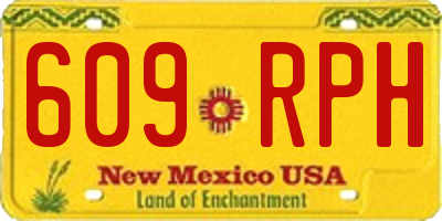 NM license plate 609RPH