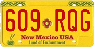 NM license plate 609RQG