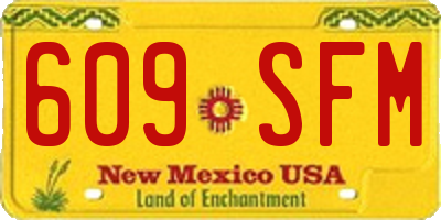 NM license plate 609SFM