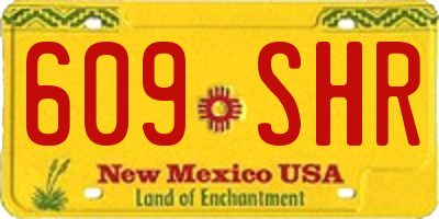 NM license plate 609SHR