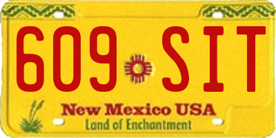 NM license plate 609SIT