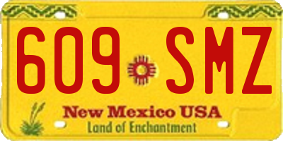 NM license plate 609SMZ