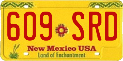 NM license plate 609SRD