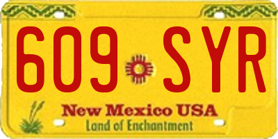 NM license plate 609SYR