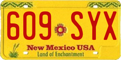 NM license plate 609SYX
