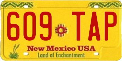 NM license plate 609TAP