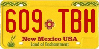 NM license plate 609TBH