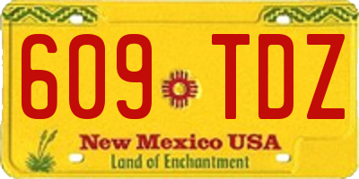 NM license plate 609TDZ