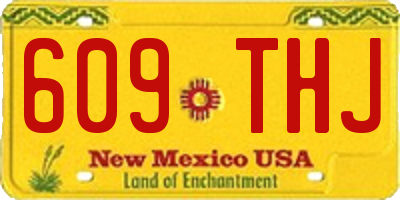 NM license plate 609THJ