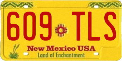 NM license plate 609TLS